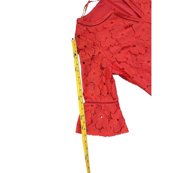 Jessica Howard Lace Coral Shift Dress A-line Women's Size 8P - Picture 9 of 11